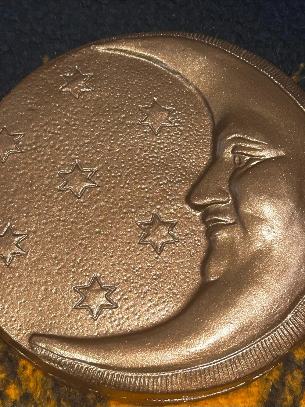 Vintage 90s Celestial Moon Gold Gallery Wall Decor Whimsigoth Witchy HTF 7”